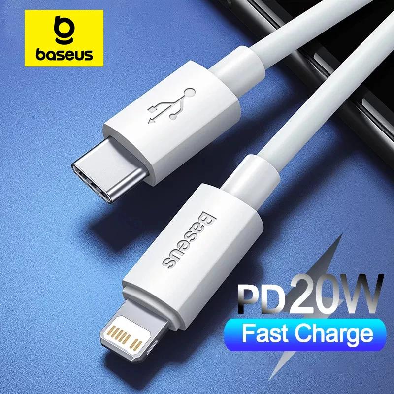 Baseus USB CŸ    ̺, USB C ̾ ڵ,  14, 13, 12, X, XR, PD 20W